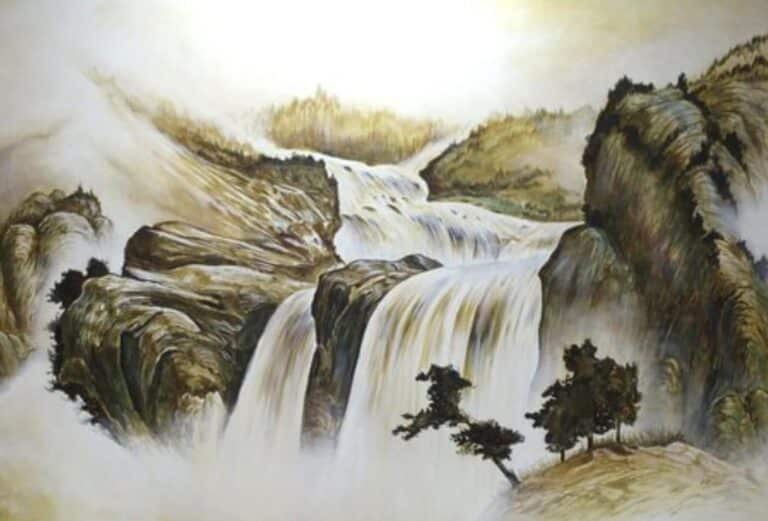 cascade encre de chine