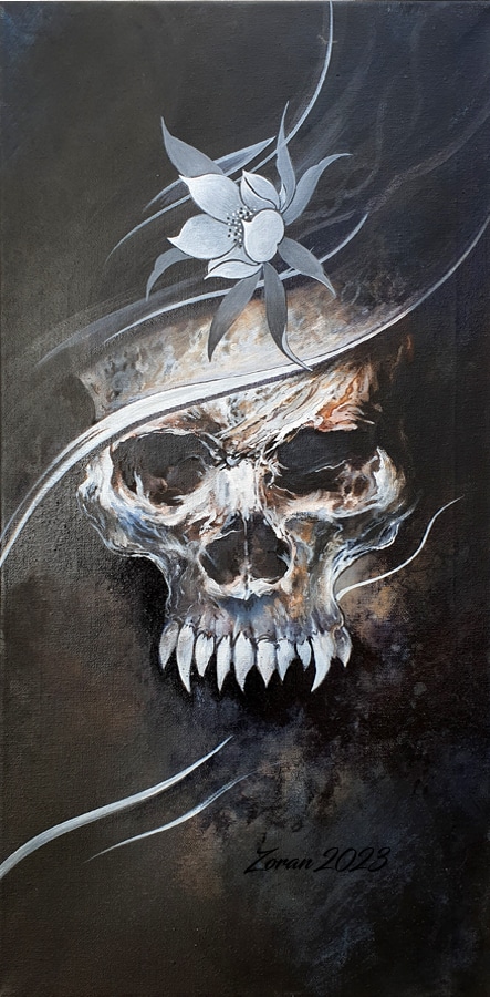 dessin tète de mort