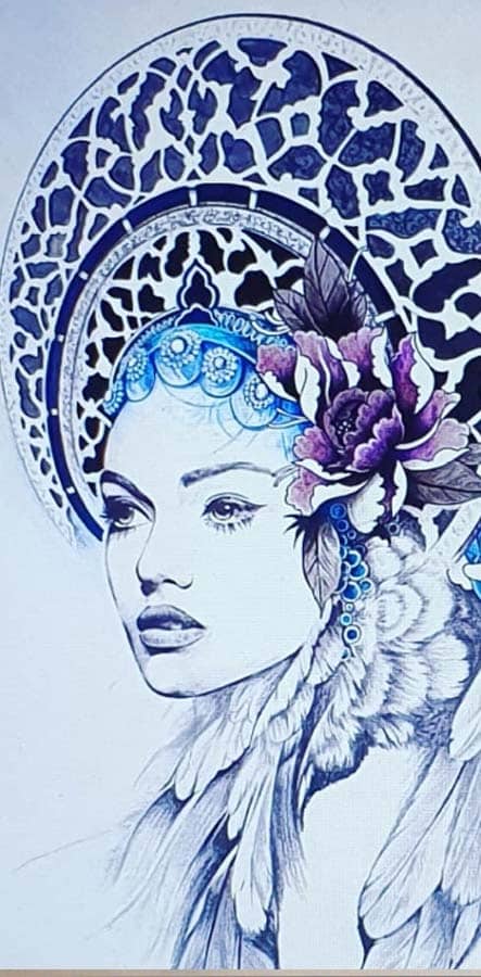 dessin portrait elf