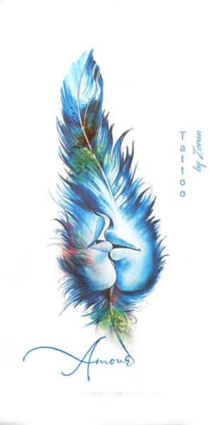 amour dessin plume